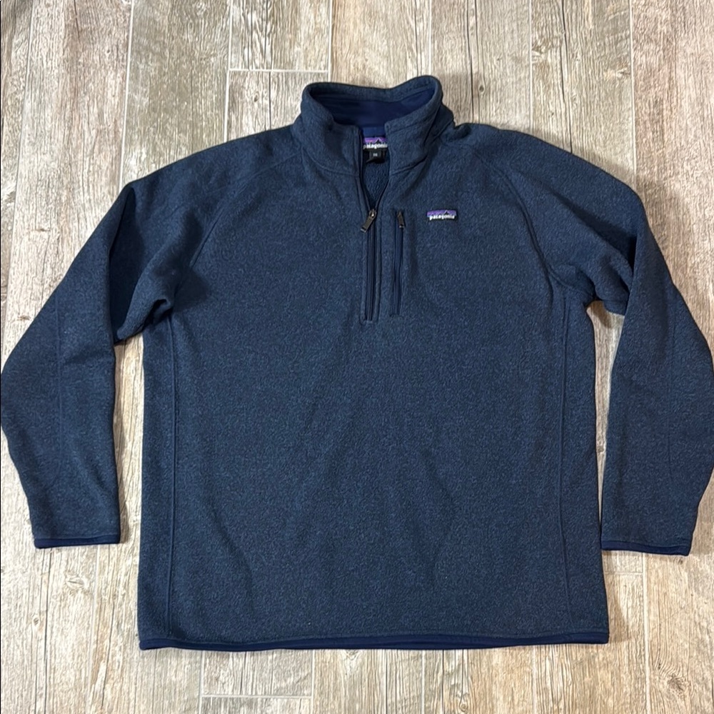 Patagonia Size XXL Men's Navy Better Sweater 1/4 Zip Pullover